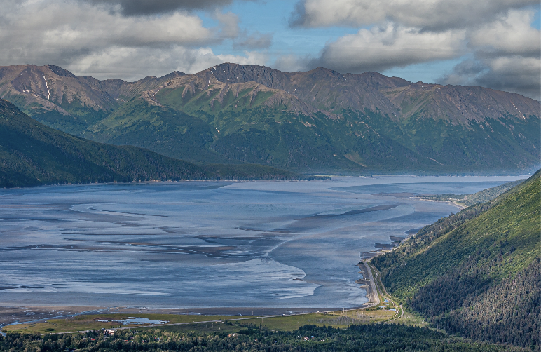 Seward Highway along Turnagain Arm