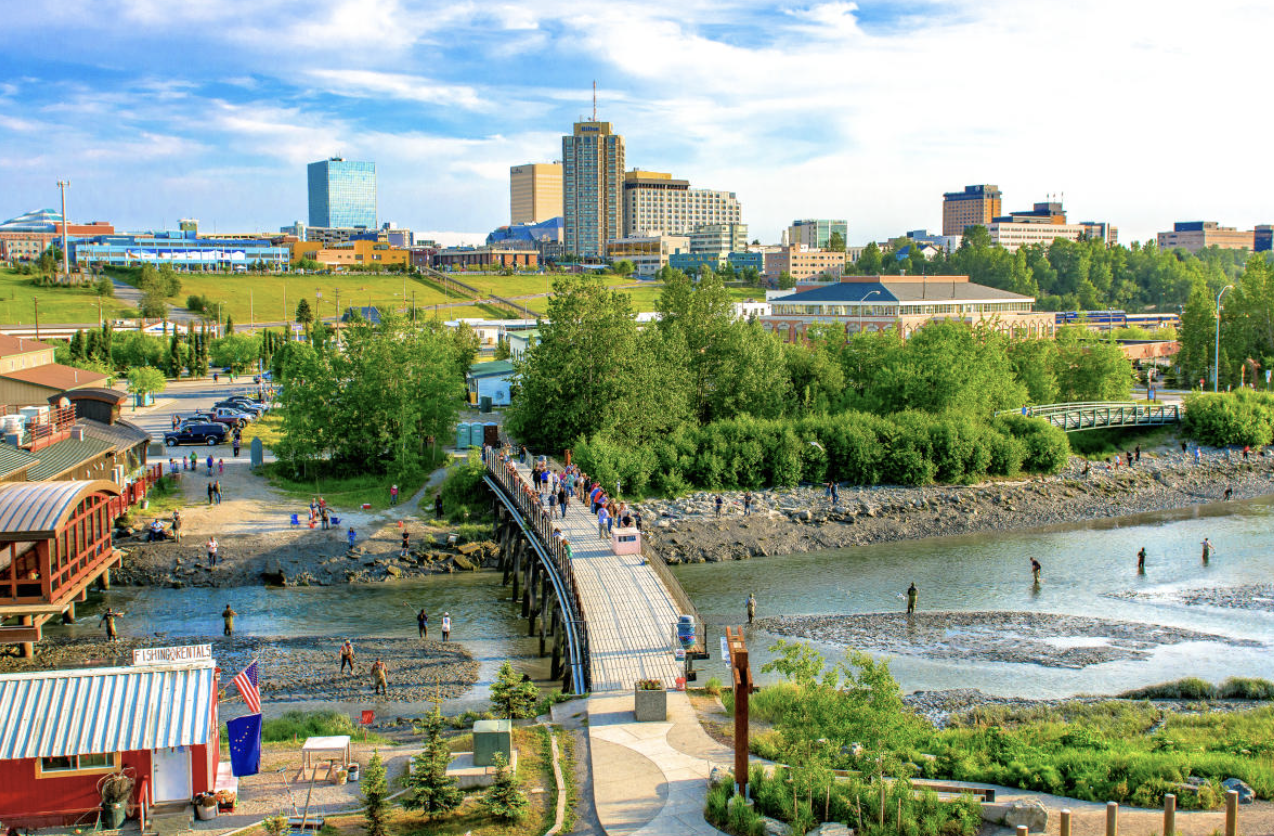 Downtown Anchorage and Ship Creek